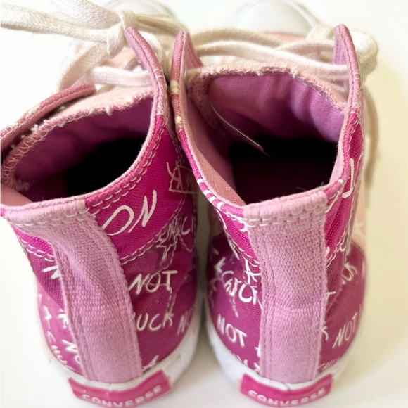 Not a Chuck Converse Storm Pink Shoes - Size 6 Kids - Picture 5 of 8